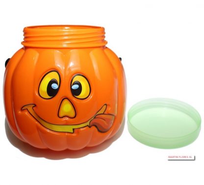 Cesta calabaza caramelos pequeña