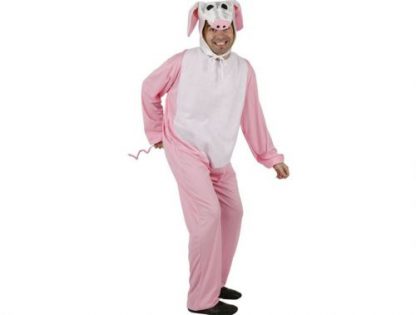 Cerdito rosa blanco adulto