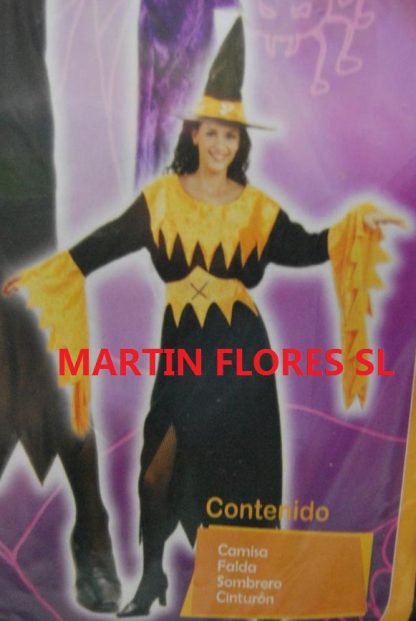 Bruja mangas naranjas