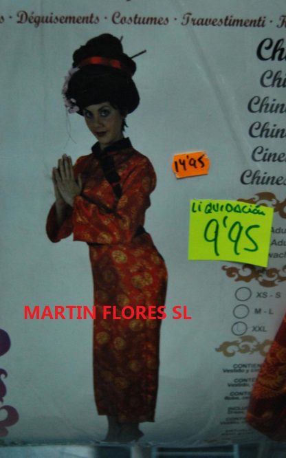 Disfraz china roja