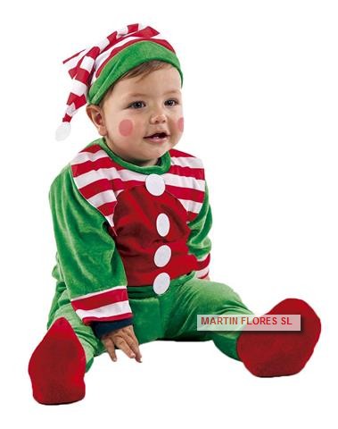 Disfraz elfo bebé niño en Sevilla para fiesta Navidad de guardería