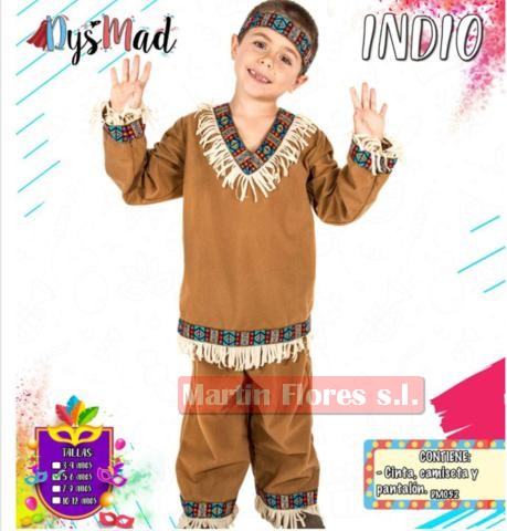 Disfraz niño indio Indígena