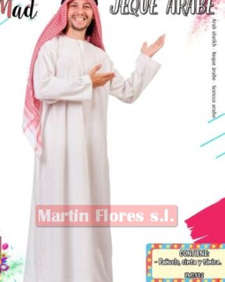Disfraz jeque árabe blanco