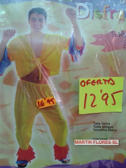 Disfraz rumbero amarillo