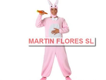 Disfraz conejo rosa adulto