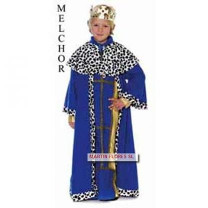 Disfraz rey niño azul