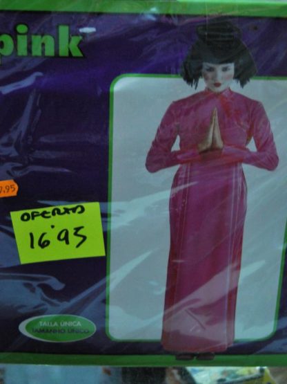 Disfraz china rosa mujer