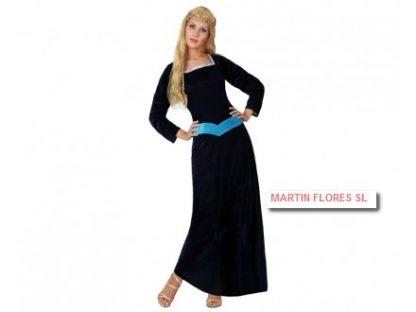 Disfraz princesa medieval azul marino