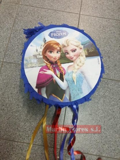 Piñata 3d princesa Frozen redonda - Imagen 3