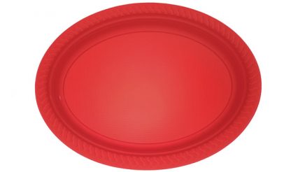 Bandeja plástico roja
