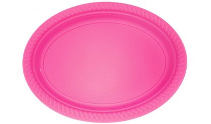 Bandeja plástico rosa