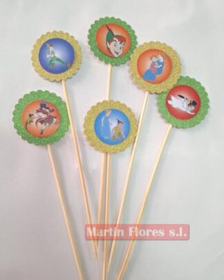 Brocheta decoración 6u Peter pan