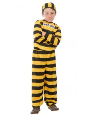 Disfraz preso amarillo niño