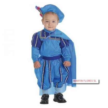 Disfraz principe bebé azul