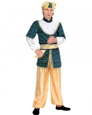 Disfraz Árabe azul, amarillo