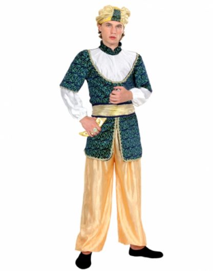 Disfraz Árabe azul, amarillo