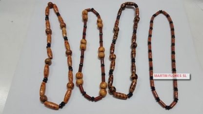 10 collares bolitas africanas surtidas