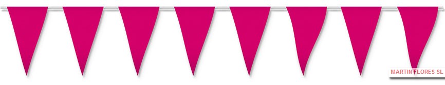 1banderín rosa plástico