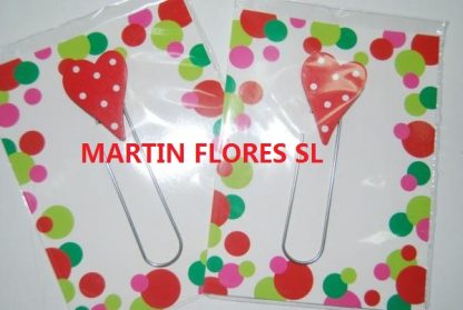 Marcapaginas corazón 6u