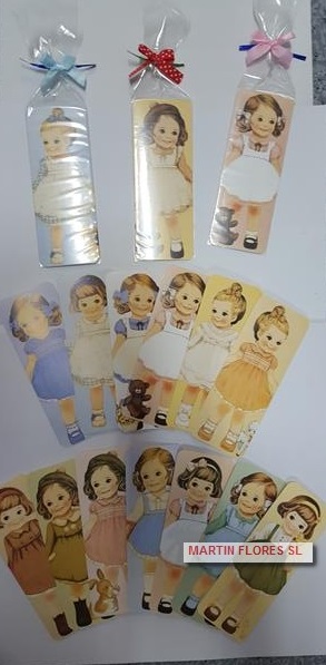Marcapáginas niñas recortables vintage