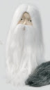 Peluca pelo largo y barba