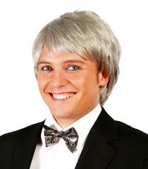 Peluca gris hombre