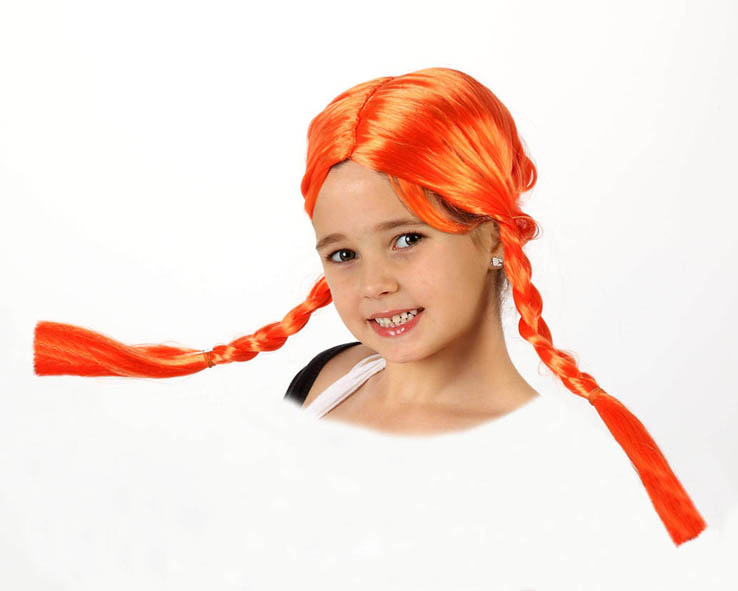 Peluca pelirroja infantil