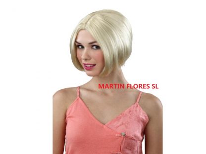 Peluca corta rubia