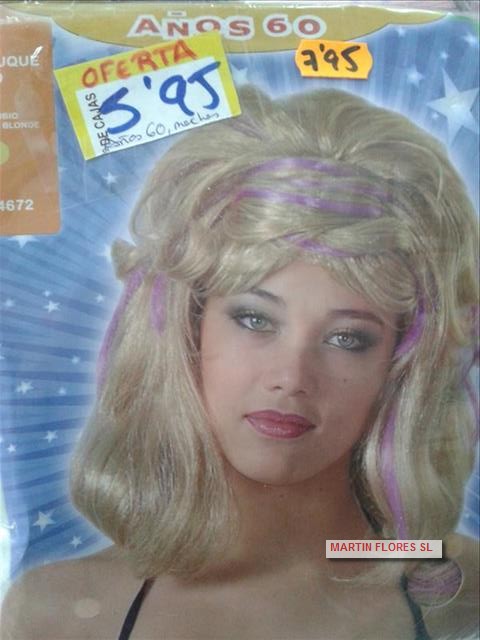 Peluca  chica mechas moraditas