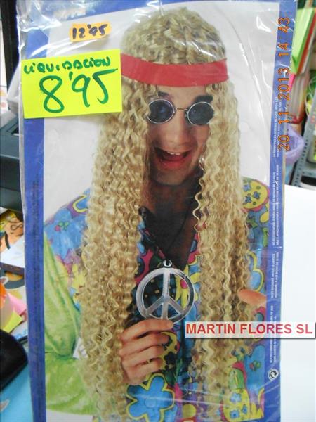 Peluca  hombre hippie