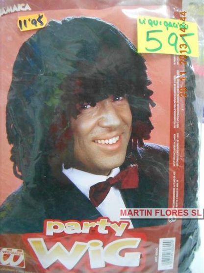 Peluca  rastas mini negras