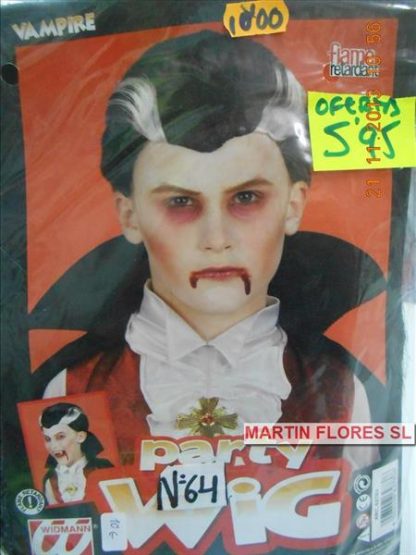 Peluca  niño vampiro