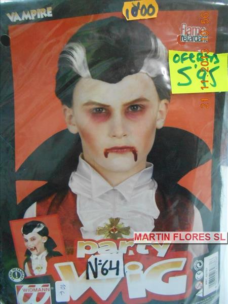 Peluca niño vampiro