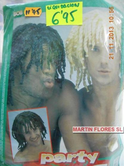 Peluca  rastas cortas Rubia
