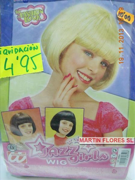 Peluca  niña charleston