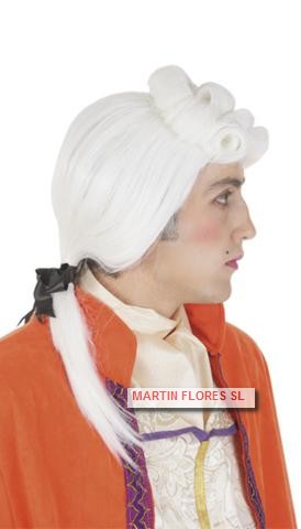 Peluca duque blanca