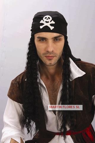 Peluca hombre pirata