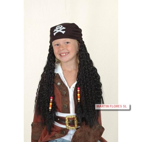 Peluca niño pirata