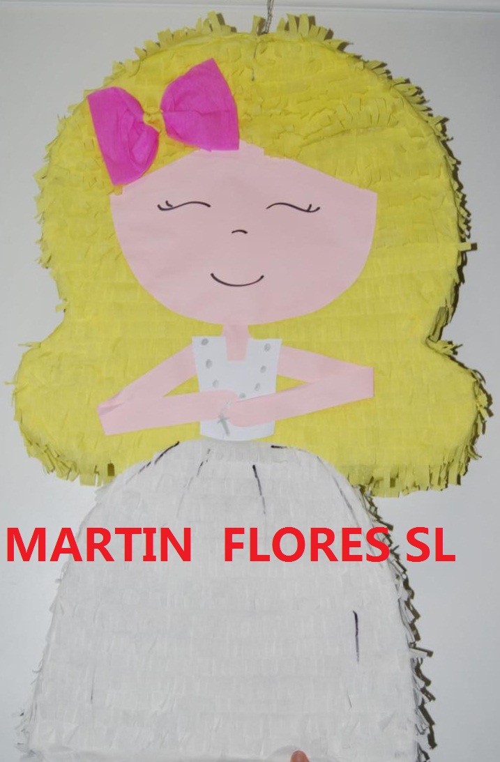 Piñata 3d Comunión Niña rubia