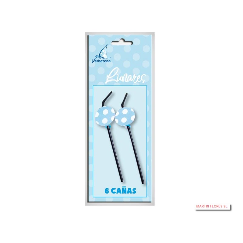 Cañitas lunares celeste