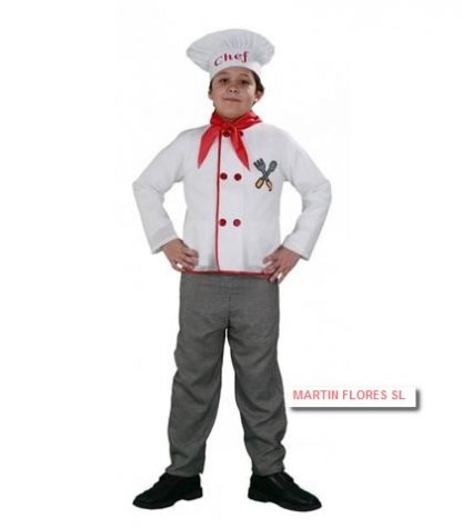 Disfraz cocinero niño rojo