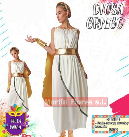 Disfraz griega mujer