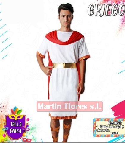 Disfraz griego o romano adulto