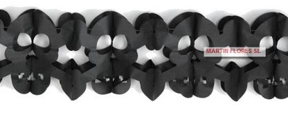 Guirnalda calaveras negras
