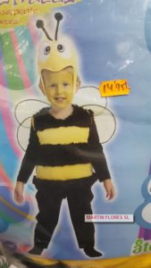 disfraz abeja nino