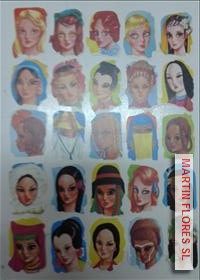 Cromos español pequeño mujeres mundo