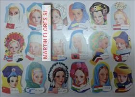 Cromos español pequeño nacionalidades