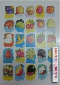 Cromos español pequeño frutales