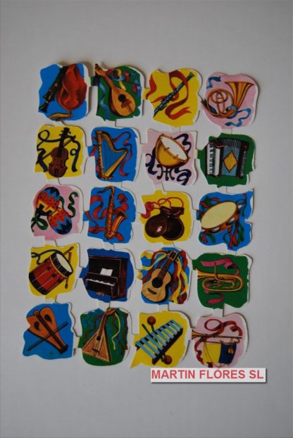 Cromos español pequeño instrumentos
