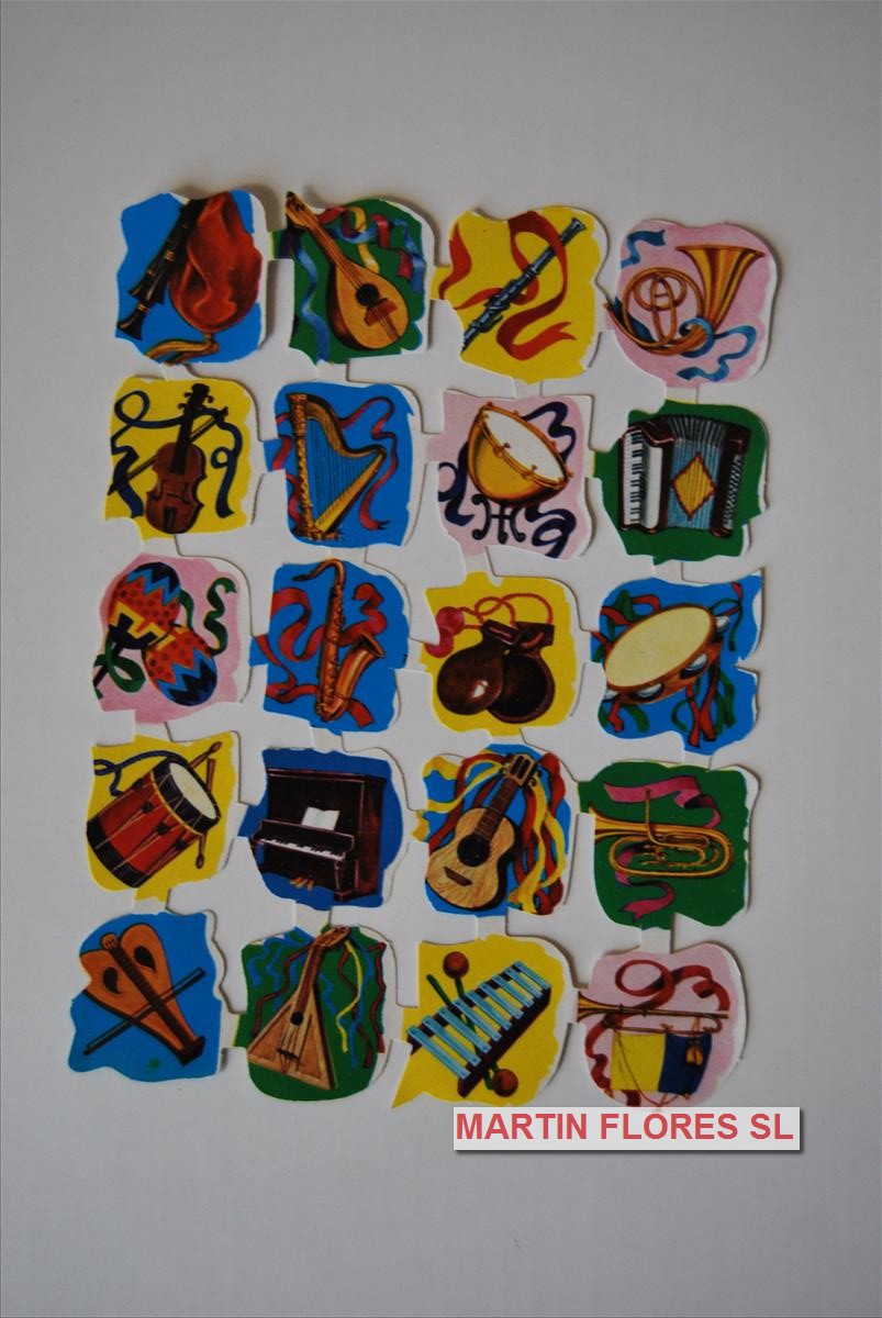 Cromos español pequeño instrumentos